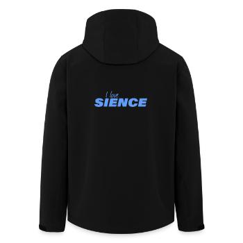 J’AIME LA SCIENCE - Veste softshell homme en polyester recyclé Stanley/Stella - noir - Dos - AI Model Male 185 light (185cm)