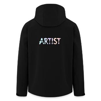 Artiste - Veste softshell homme en polyester recyclé Stanley/Stella - noir - Dos - AI Model Male 185 light (185cm)