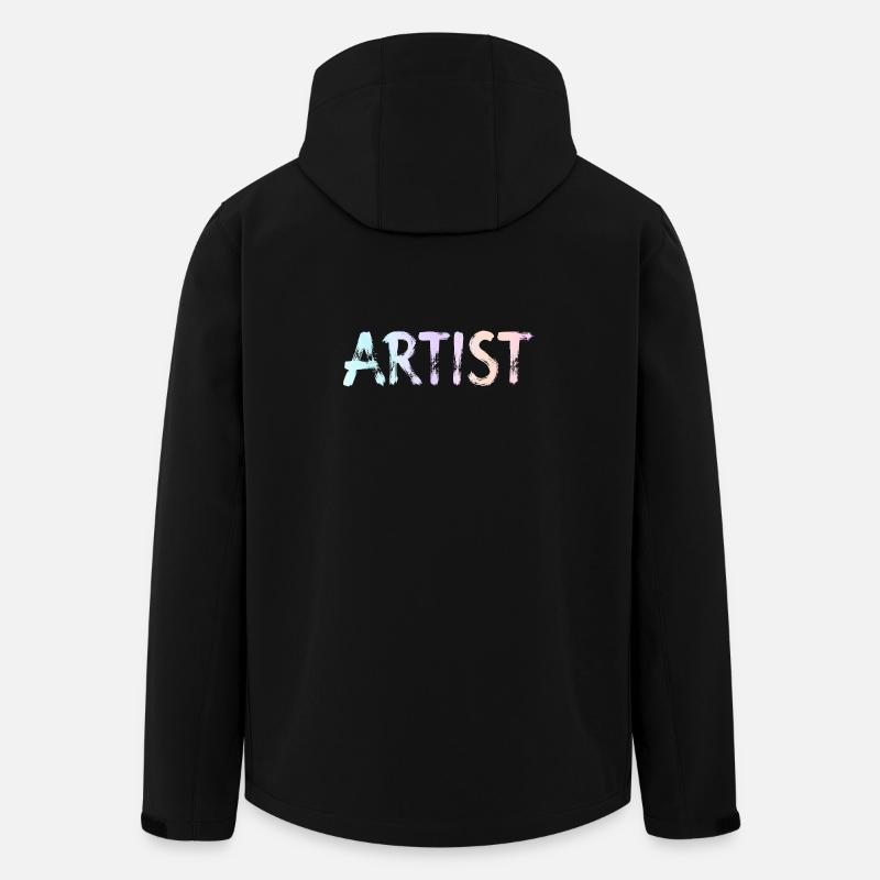 Künstler - Recycelte Männer Softshell-Jacke von Stanley/Stella - Schwarz