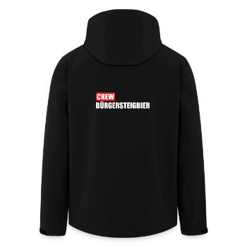 Crew Sidewalk Beer Local Control Trip OKF - Men’s Recycled Softshell Jacket by Stanley/Stella - black - Back - AI Model Male 185 light (185cm)