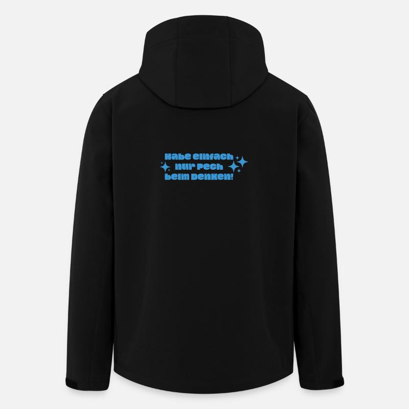 Einfach nur Pech... - Recycelte Männer Softshell-Jacke von Stanley/Stella - Schwarz