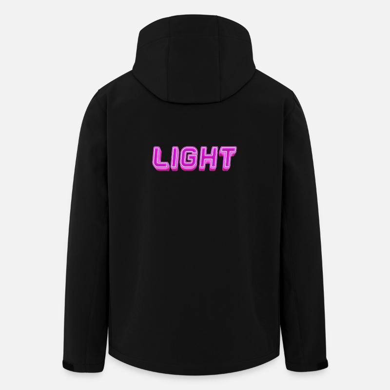 Neon Light Lettering Light - Men’s Recycled Softshell Jacket by Stanley/Stella - black