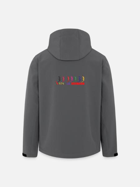 Geckos Rainbow 974 Reunion - Men’s Recycled Softshell Jacket by Stanley/Stella - black