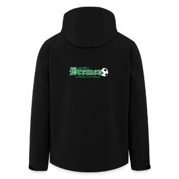 Bremen kämpfen und siegen - Recycelte Männer Softshell-Jacke von Stanley/Stella - Schwarz - Hinten - AI Model Male 185 light (185cm)