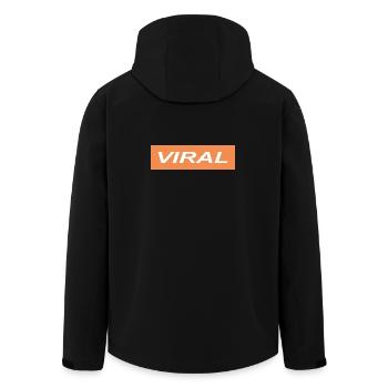 Viral - Men’s Recycled Softshell Jacket by Stanley/Stella - black - Back - AI Model Male 185 light (185cm)