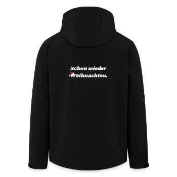 Schon wieder Weihnachten - Recycelte Männer Softshell-Jacke von Stanley/Stella - Schwarz - Hinten - AI Model Male 185 light (185cm)