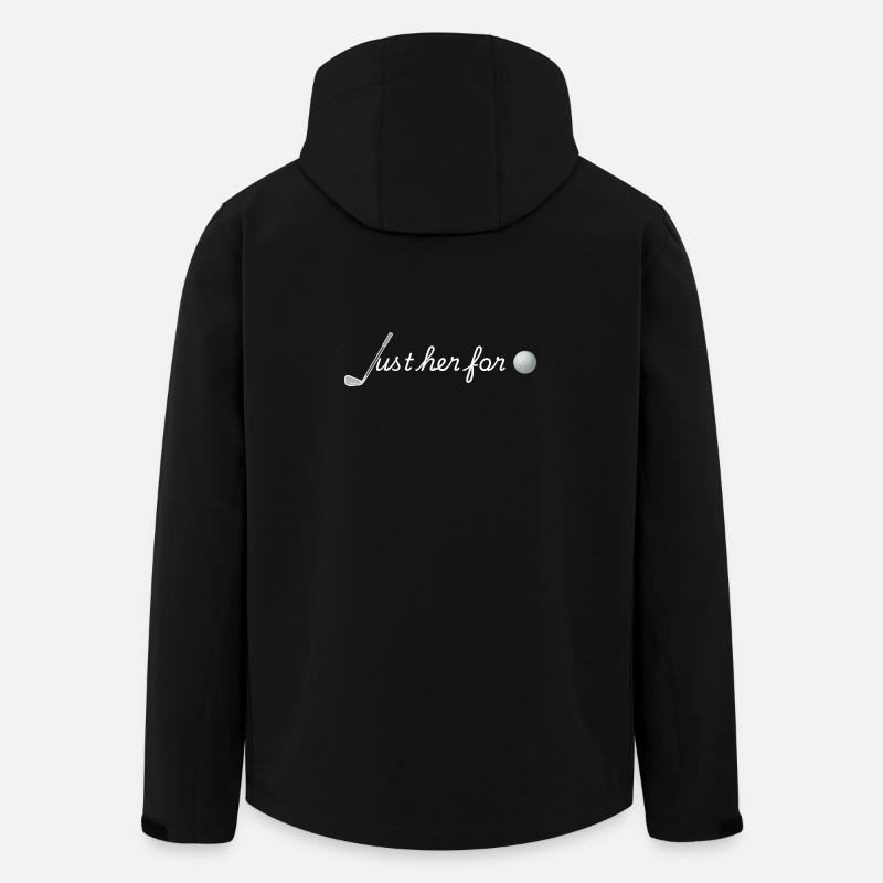 Nur sie zum Golfen - Recycelte Männer Softshell-Jacke von Stanley/Stella - Schwarz