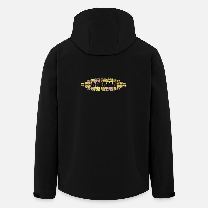 Cadeau pour Ariana - Veste softshell homme en polyester recyclé Stanley/Stella - noir