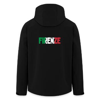 Firenze Italia - Veste softshell homme en polyester recyclé Stanley/Stella - noir - Dos - AI Model Male 185 light (185cm)