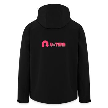 Demi-tour - Veste softshell homme en polyester recyclé Stanley/Stella - noir - Dos - AI Model Male 185 light (185cm)