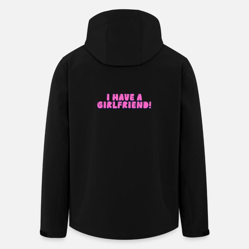 J’ai une copine ! - Veste softshell homme en polyester recyclé Stanley/Stella - noir