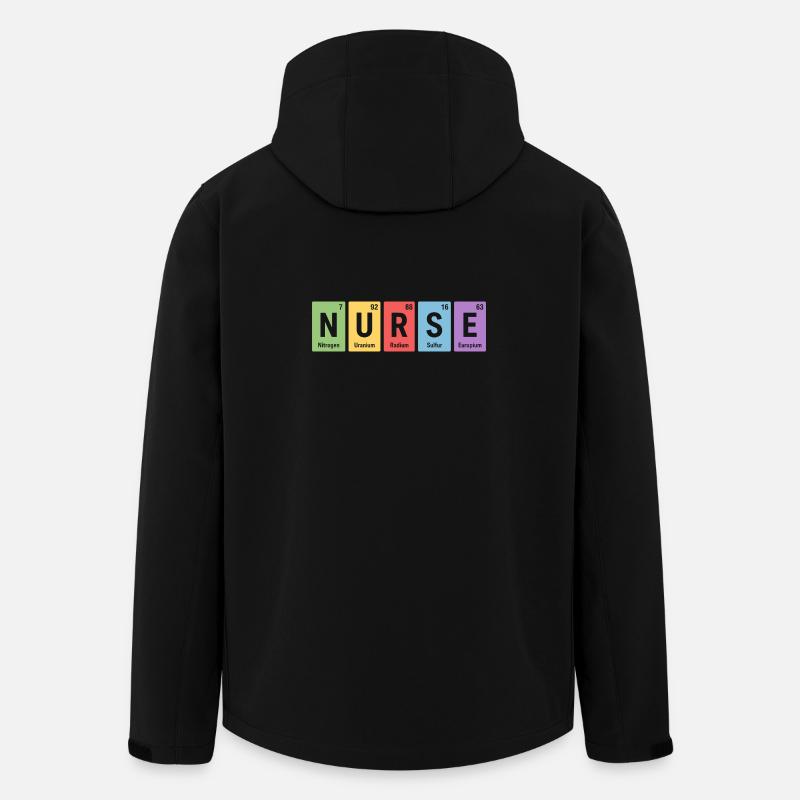 Nurse Blockdesign Elementfarben - Recycelte Männer Softshell-Jacke von Stanley/Stella - Schwarz