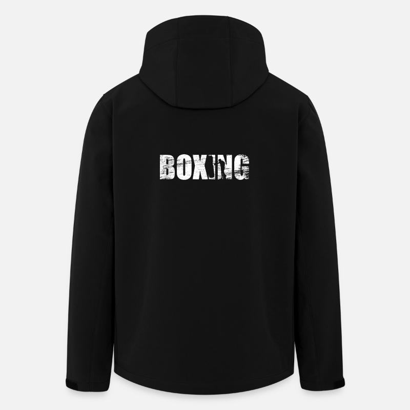Lustiges Boxen - Recycelte Männer Softshell-Jacke von Stanley/Stella - Schwarz