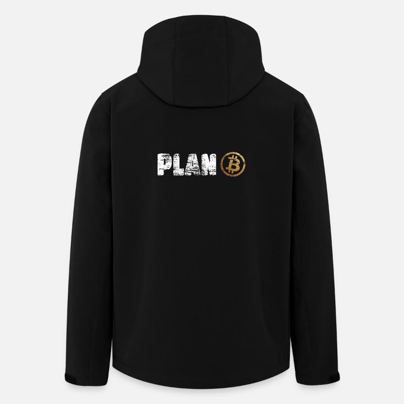 Plan Bitcoin Plan B - Veste softshell homme en polyester recyclé Stanley/Stella - noir