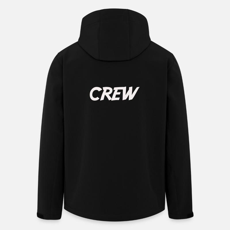 crew_-2- - Veste softshell homme en polyester recyclé Stanley/Stella - noir