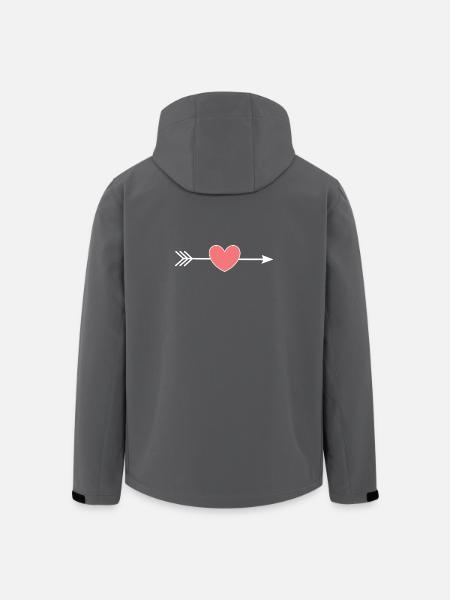 Cadeau Saint-Valentin Saint-Valentin - Veste softshell homme en polyester recyclé Stanley/Stella - noir
