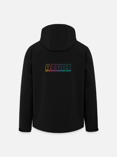 Design Azubi outline bunt - Recycelte Männer Softshell-Jacke von Stanley/Stella - Schwarz