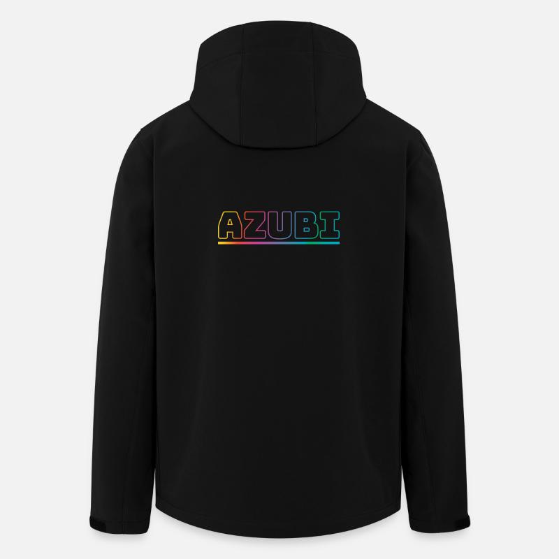Design Azubi outline bunt - Recycelte Männer Softshell-Jacke von Stanley/Stella - Schwarz