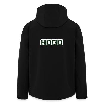 Need Weed - Men’s Recycled Softshell Jacket by Stanley/Stella - black - Back - AI Model Male 185 light (185cm)
