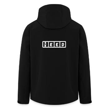 Need Weed - Men’s Recycled Softshell Jacket by Stanley/Stella - black - Back - AI Model Male 185 light (185cm)