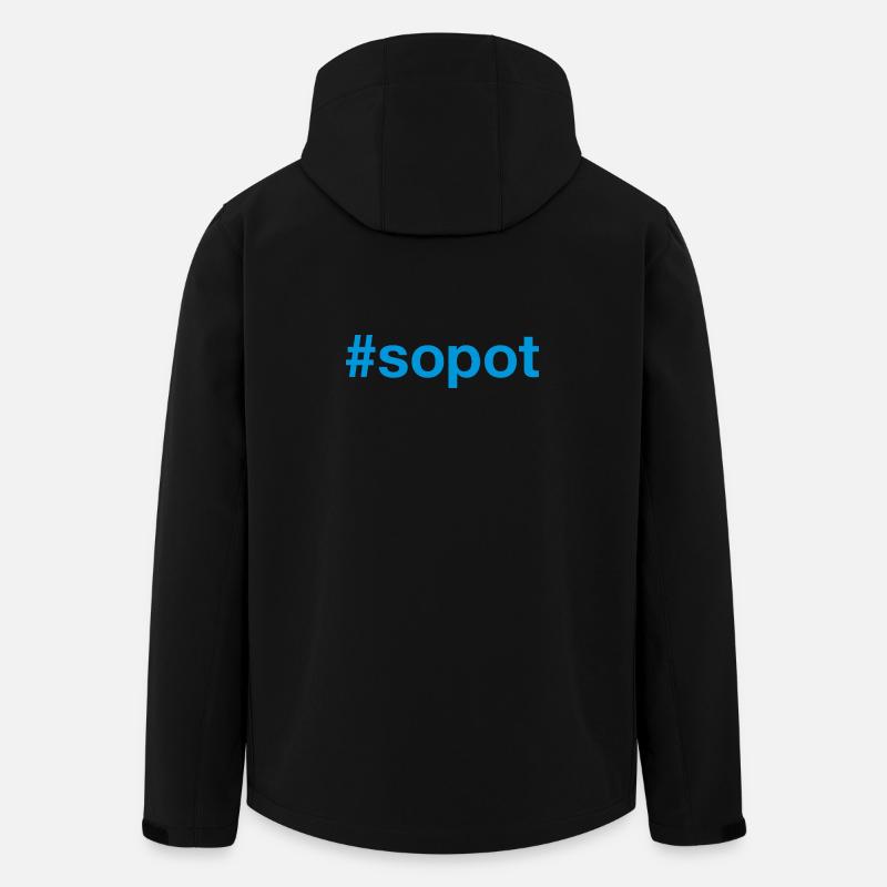 Sopot Polska Polen - Recycelte Männer Softshell-Jacke von Stanley/Stella - Schwarz