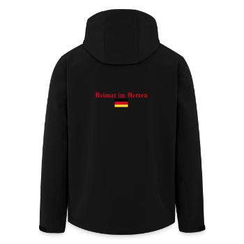 Home in the heart of Germany Germans - Men’s Recycled Softshell Jacket by Stanley/Stella - black - Back - AI Model Male 185 light (185cm)