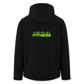 Alimenté par la forme physique - Sport - Salle de sport - Athlétisme - Veste softshell homme en polyester recyclé Stanley/Stella - noir - Dos - AI Model Male 185 light (185cm)