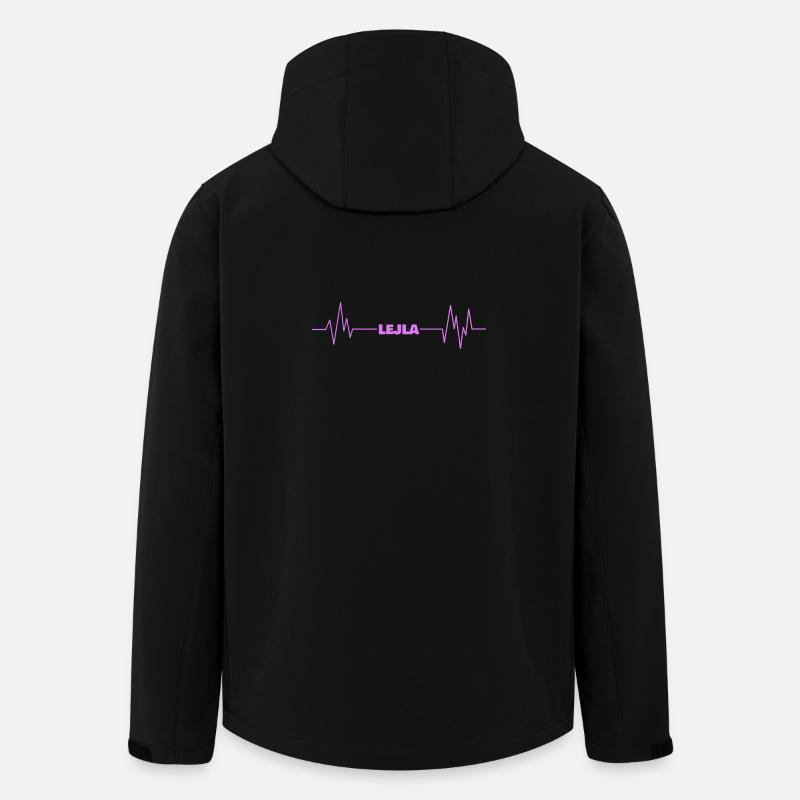 heartbeat Lejla - Recycelte Männer Softshell-Jacke von Stanley/Stella - Schwarz