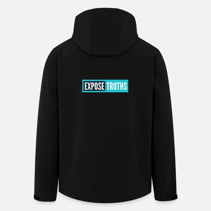 Wahrheiten aufdecken - Recycelte Männer Softshell-Jacke von Stanley/Stella - Schwarz