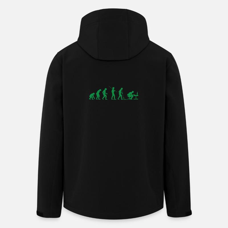 Programmierer Evolution Informatiker Entwickler - Recycelte Männer Softshell-Jacke von Stanley/Stella - Schwarz