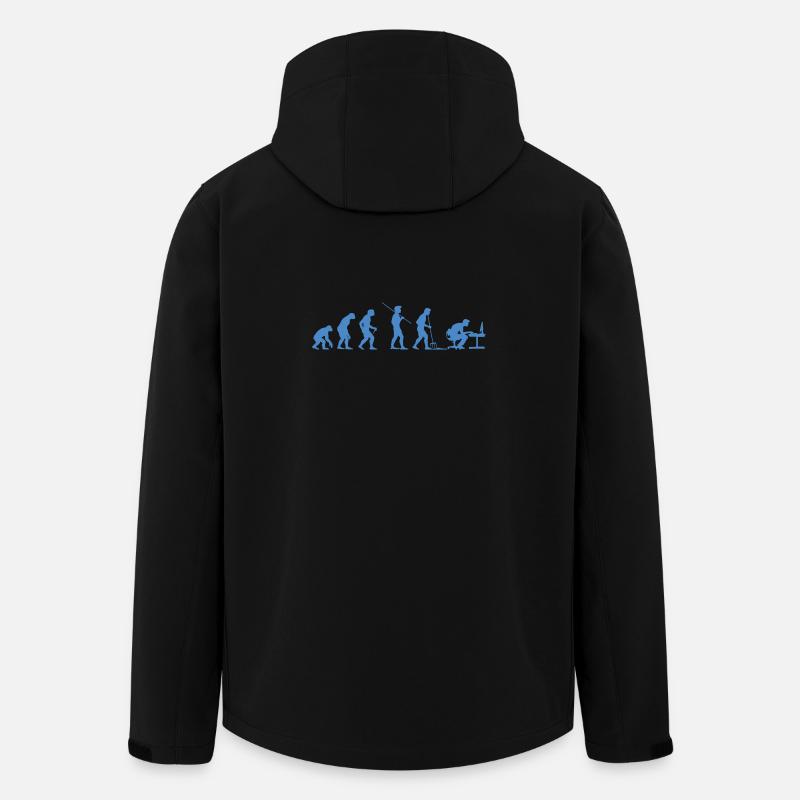 Programmierer Evolution Informatiker Entwickler - Recycelte Männer Softshell-Jacke von Stanley/Stella - Schwarz