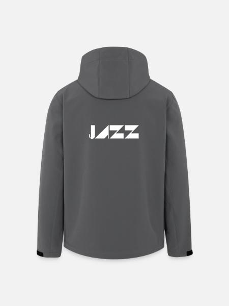 Jazz Geometry logo - Men’s Recycled Softshell Jacket by Stanley/Stella - black