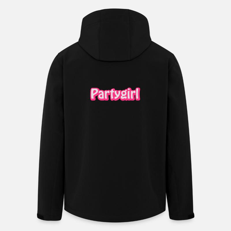 Partygirl - Recycelte Männer Softshell-Jacke von Stanley/Stella - Schwarz