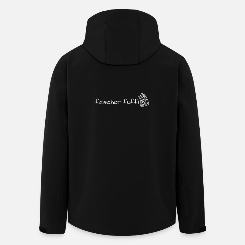 falscher fuffi - Recycelte Männer Softshell-Jacke von Stanley/Stella - Schwarz