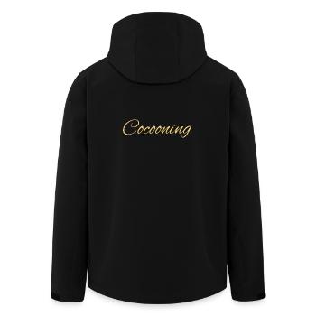 Cocooning - Veste softshell homme en polyester recyclé Stanley/Stella - noir - Dos - AI Model Male 185 light (185cm)