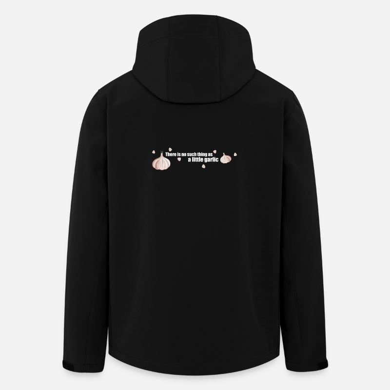 There is no such thing as a little garlic - Men’s Recycled Softshell Jacket by Stanley/Stella - black