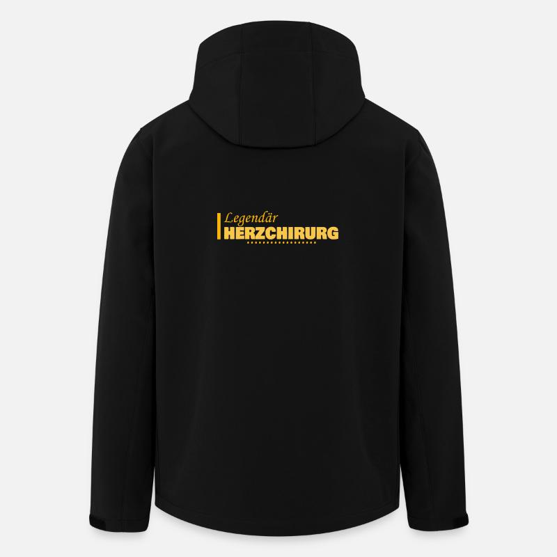 Geschenk für Herzchirurg - Recycelte Männer Softshell-Jacke von Stanley/Stella - Schwarz