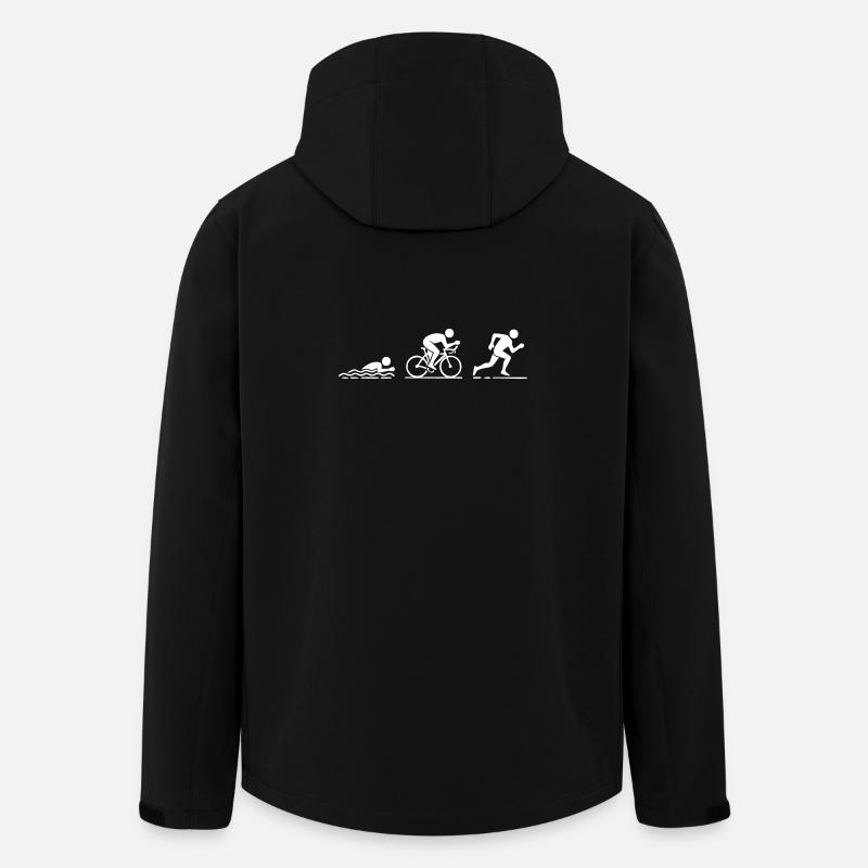 Triathlon - Recycelte Männer Softshell-Jacke von Stanley/Stella - Schwarz