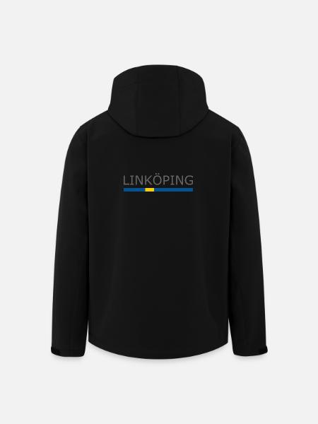 Sweden Flag - Linköping - Sverige - Schweden - Men’s Recycled Softshell Jacket by Stanley/Stella - black