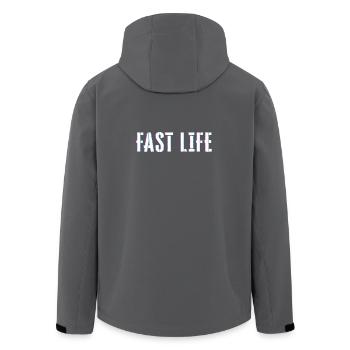 Vie rapide - Veste softshell homme en polyester recyclé Stanley/Stella - charbon - Dos - AI Model Male 185 light (185cm)