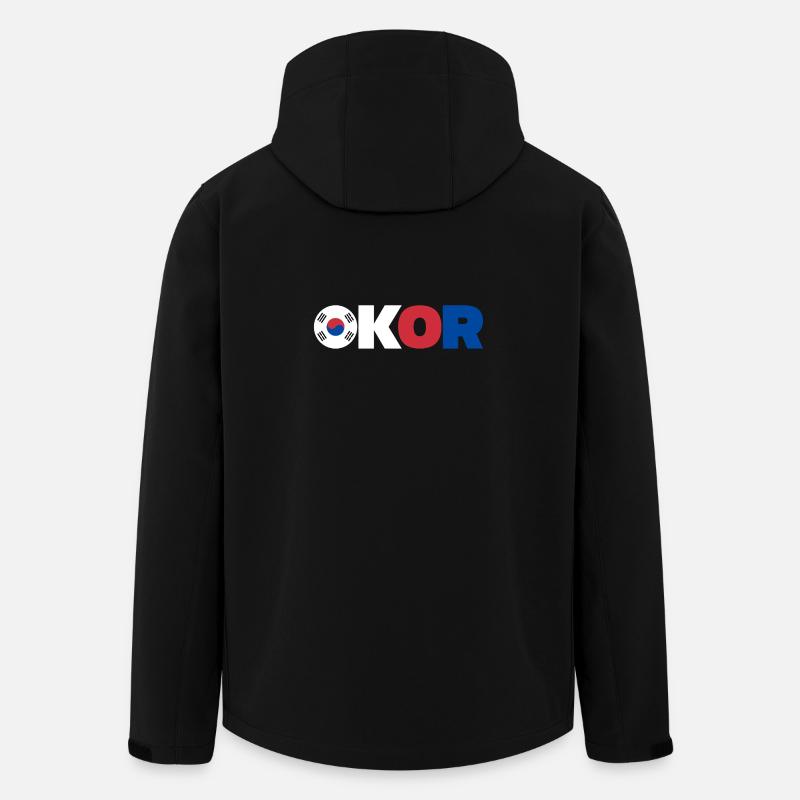 Corée - Veste softshell homme en polyester recyclé Stanley/Stella - noir