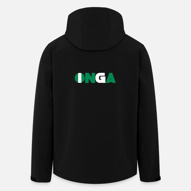 Nigeria - Recycelte Männer Softshell-Jacke von Stanley/Stella - Schwarz