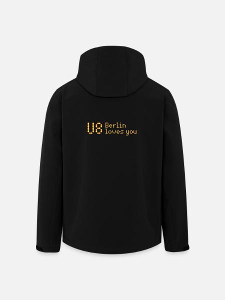 U8 - Berlin t’aime - Signe - Veste softshell homme en polyester recyclé Stanley/Stella - noir