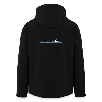 Voilier Catamaran Propriétaire Skipper - Veste softshell homme en polyester recyclé Stanley/Stella - noir - Dos - AI Model Male 185 light (185cm)