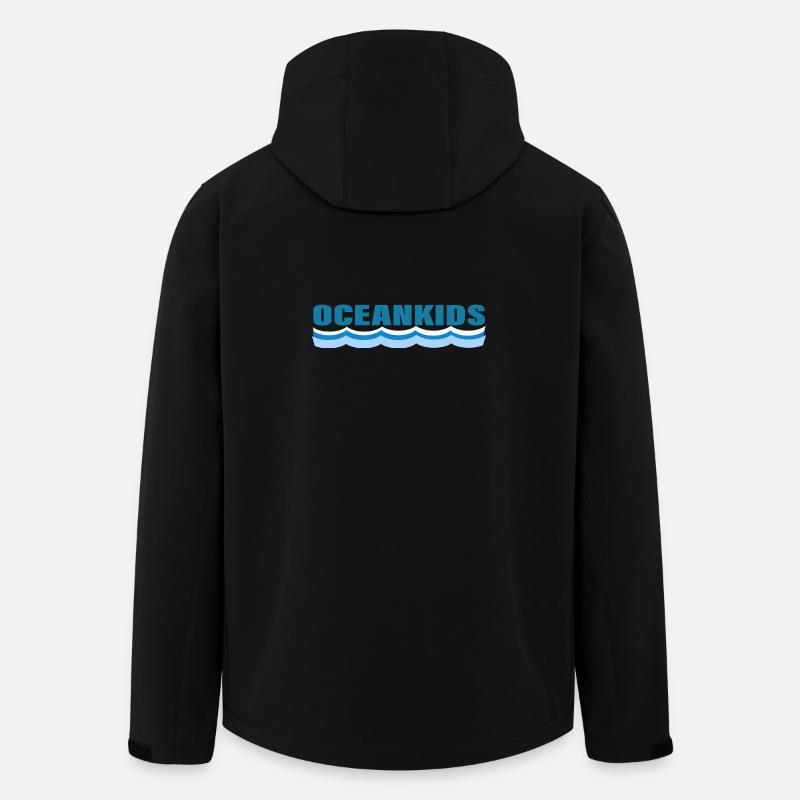 OCEANKIDS - Recycelte Männer Softshell-Jacke von Stanley/Stella - Schwarz