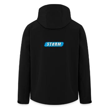 Storm claim - timeless Design - Recycelte Männer Softshell-Jacke von Stanley/Stella - Schwarz - Hinten - AI Model Male 185 light (185cm)