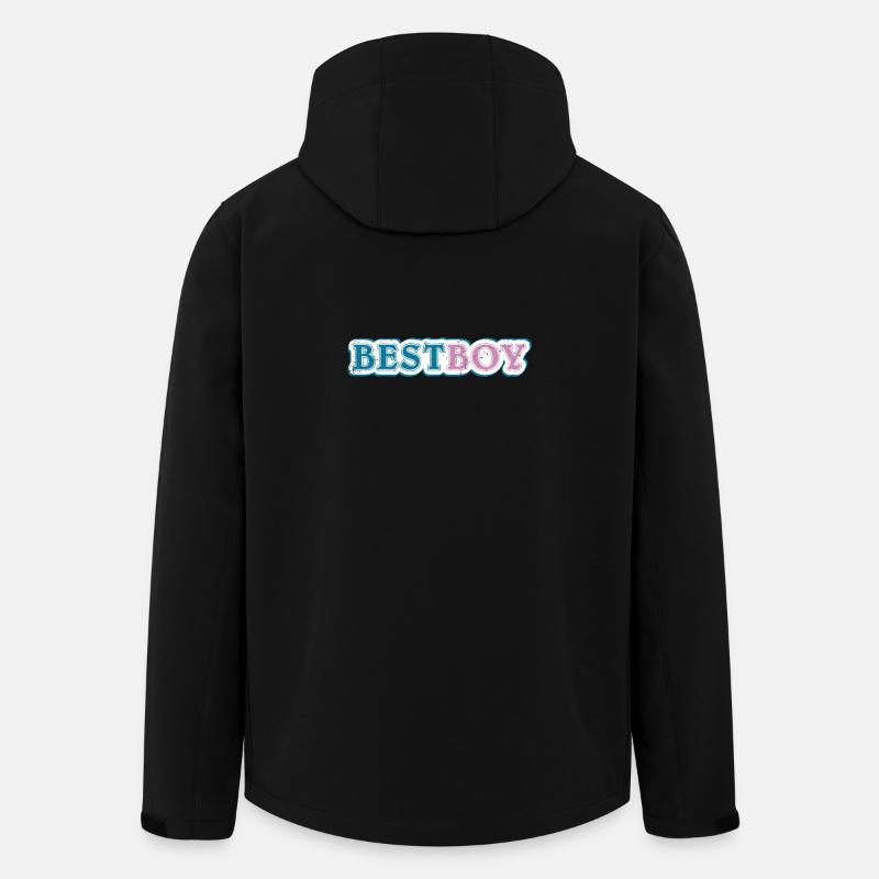 Revendication du meilleur garçon ombragée - Veste softshell homme en polyester recyclé Stanley/Stella - noir