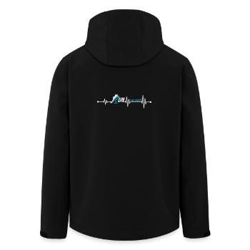 Marathon Finisher Run 42.195 - Men’s Recycled Softshell Jacket by Stanley/Stella - black - Back - AI Model Male 185 light (185cm)