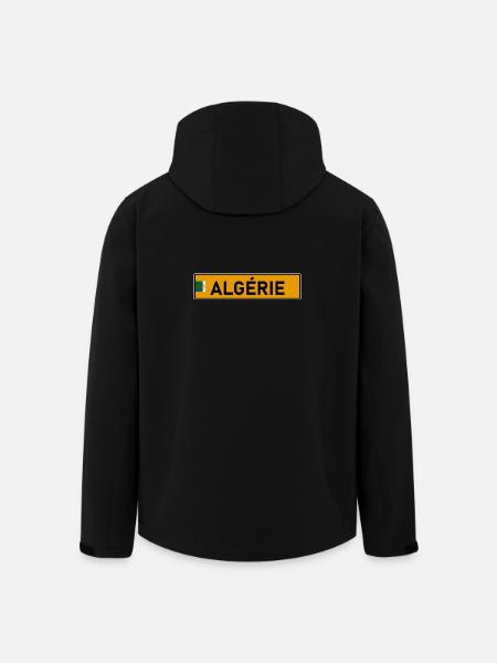 Plaque d'immatriculation Algérie Jaune - Veste softshell homme en polyester recyclé Stanley/Stella - noir