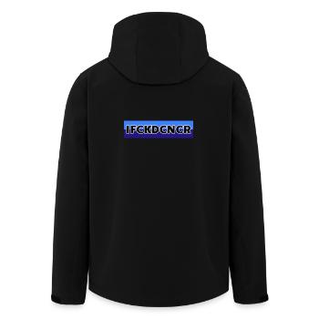 J’AI BAISÉ LE CANCER - Banner Blaa - Veste softshell homme en polyester recyclé Stanley/Stella - noir - Dos - AI Model Male 185 light (185cm)